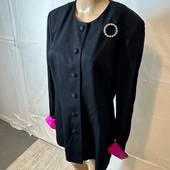 Fattaneh Bahari  Sz 8 Treach Coat With Brooch - Picture 2 of 4